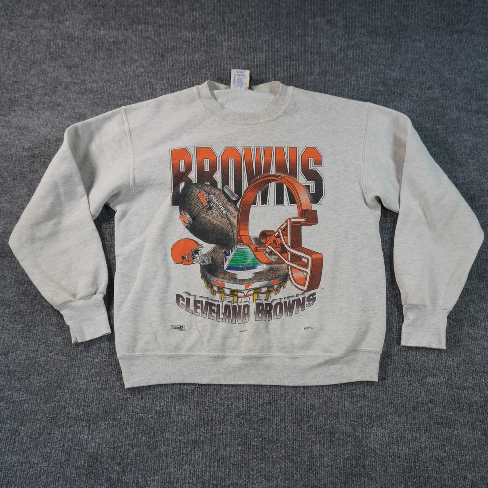 Vintage Magic Johnson Cleveland Browns Sweatshirt Mens L Gray 1994 AOP Crewneck